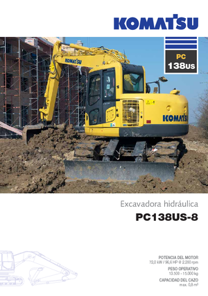 Lánctalpas kotrók Komatsu PC138US-8