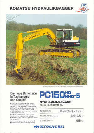 Lánctalpas kotrók Komatsu PC150HD-5