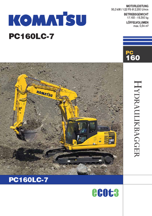 Lánctalpas kotrók Komatsu PC160LC-7