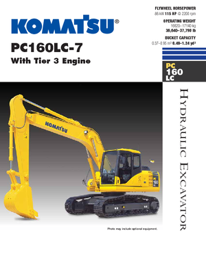 Lánctalpas kotrók Komatsu PC160LC-7