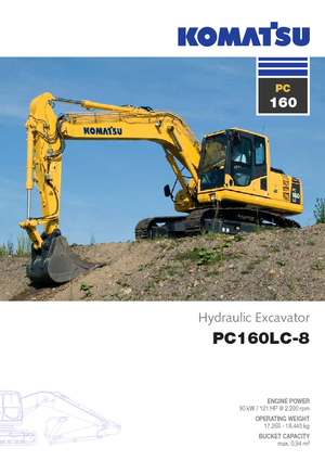 Lánctalpas kotrók Komatsu PC160LC-8