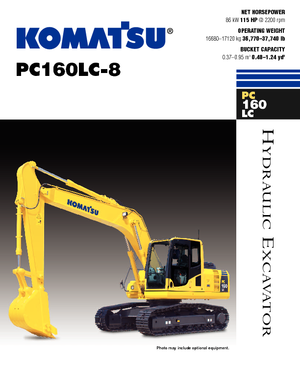 Lánctalpas kotrók Komatsu PC160LC-8
