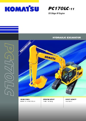 Lánctalpas kotrók Komatsu PC170LC-11