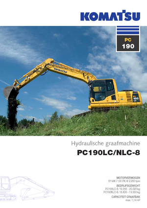 Lánctalpas kotrók Komatsu PC190-8 LC