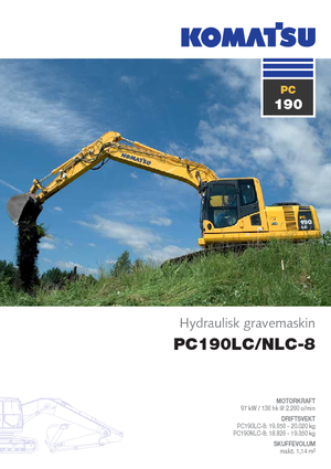 Lánctalpas kotrók Komatsu PC190-8 LC