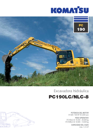 Lánctalpas kotrók Komatsu PC190-8 LC