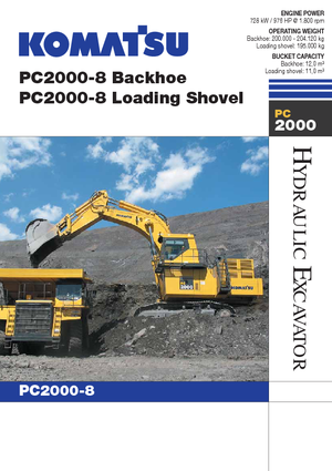 Lánctalpas kotrók Komatsu PC2000-8