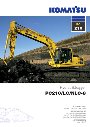 Lánctalpas kotrók Komatsu PC210-8