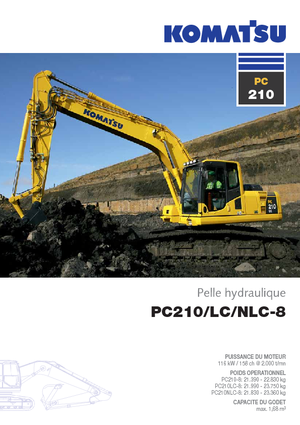 Lánctalpas kotrók Komatsu PC210-8
