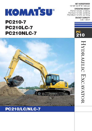 Lánctalpas kotrók Komatsu PC210NLC-7