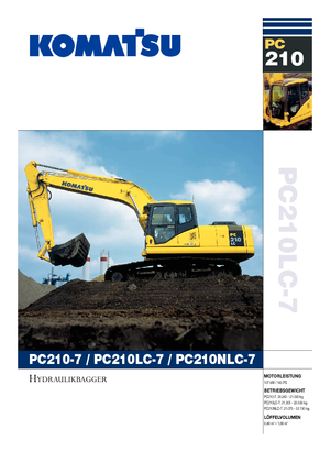 Lánctalpas kotrók Komatsu PC210LC-7