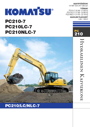 Lánctalpas kotrók Komatsu PC210NLC-7