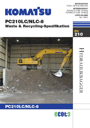 Lánctalpas kotrók Komatsu PC210NLC-8