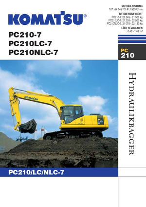Lánctalpas kotrók Komatsu PC210NLC-7