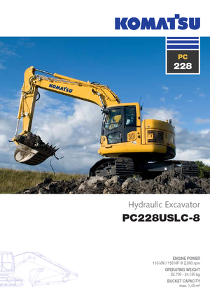 Lánctalpas kotrók Komatsu PC228US-LC-8