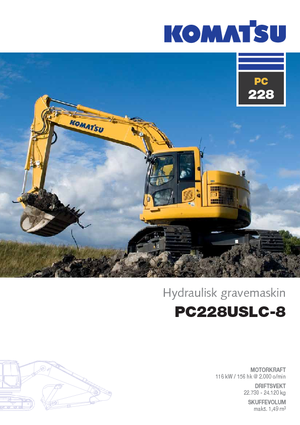 Lánctalpas kotrók Komatsu PC228US-LC-8