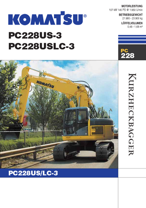 Lánctalpas kotrók Komatsu PC228US-LC-3