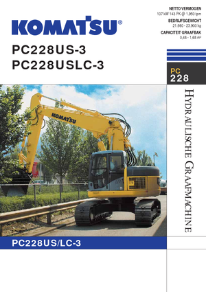 Lánctalpas kotrók Komatsu PC228US-LC-3