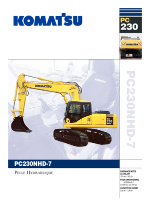 Lánctalpas kotrók Komatsu PC230NHD-7