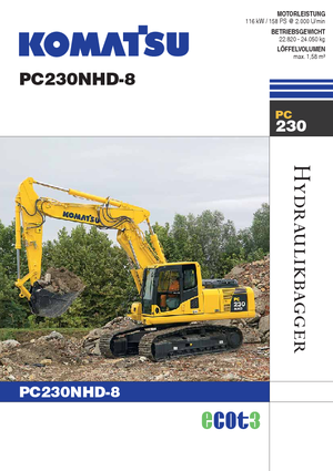 Lánctalpas kotrók Komatsu PC230NHD-8