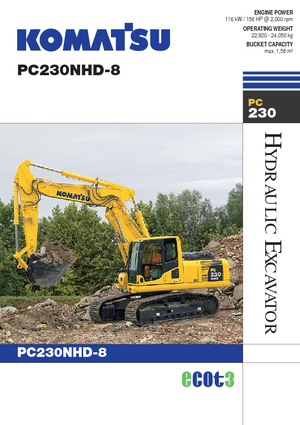 Lánctalpas kotrók Komatsu PC230NHD-8