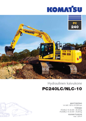 Lánctalpas kotrók Komatsu PC240LC-10