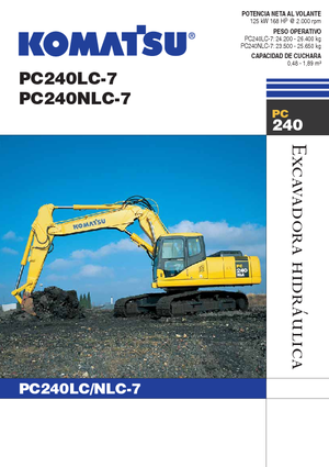 Lánctalpas kotrók Komatsu PC240LC-7