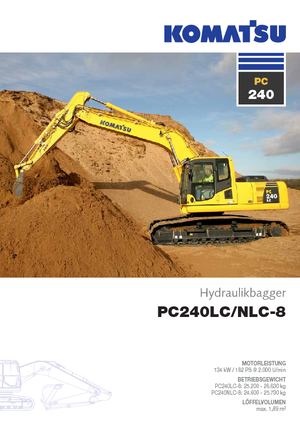 Lánctalpas kotrók Komatsu PC240LC-8