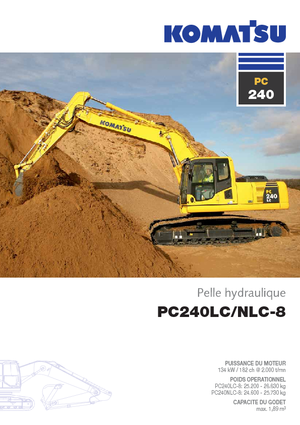 Lánctalpas kotrók Komatsu PC240LC-8