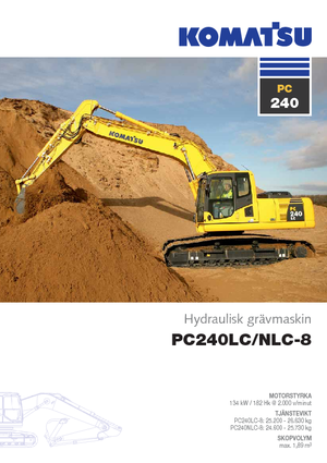 Lánctalpas kotrók Komatsu PC240NLC-8
