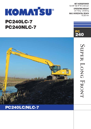 Lánctalpas kotrók Komatsu PC240NLC-7