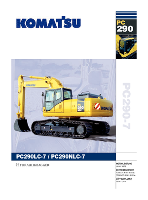 Lánctalpas kotrók Komatsu PC290LC-7