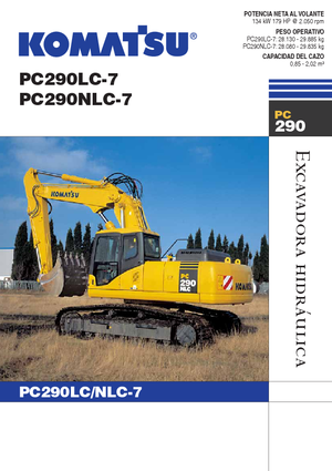 Lánctalpas kotrók Komatsu PC290LC-7