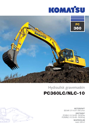 Lánctalpas kotrók Komatsu PC360LC-10