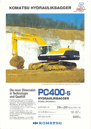 Lánctalpas kotrók Komatsu PC400LC-5