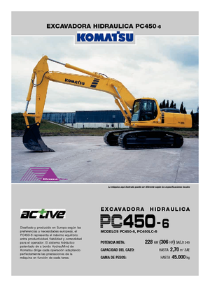 Lánctalpas kotrók Komatsu PC450LC-6