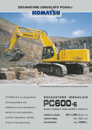 Lánctalpas kotrók Komatsu PC600-6
