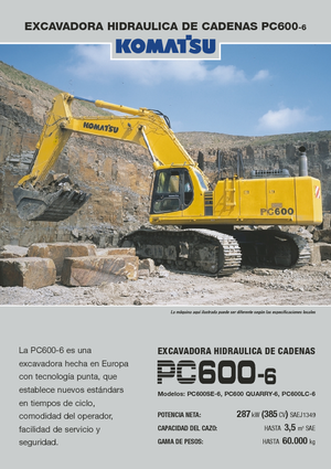 Lánctalpas kotrók Komatsu PC600-6