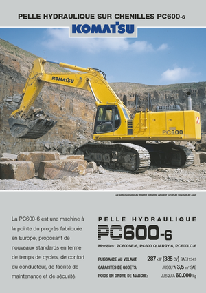Lánctalpas kotrók Komatsu PC600-6