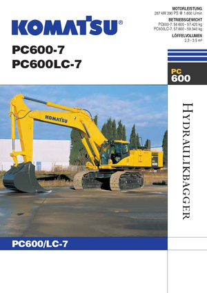 Lánctalpas kotrók Komatsu PC600LC-7