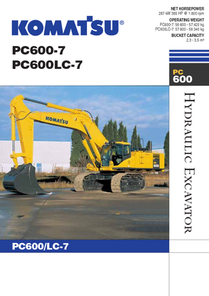 Lánctalpas kotrók Komatsu PC600LC-7