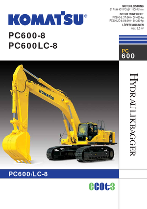 Lánctalpas kotrók Komatsu PC600LC-8/PC 600-8