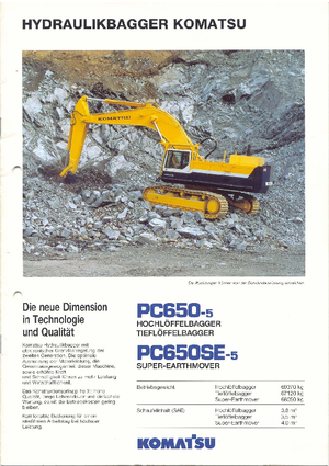 Lánctalpas kotrók Komatsu PC650SE-5