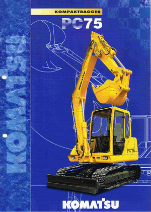 Lánctalpas kotrók Komatsu PC75-1