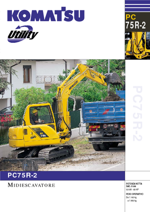 Lánctalpas kotrók Komatsu PC75R-2