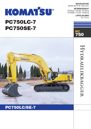 Lánctalpas kotrók Komatsu PC750LC-7
