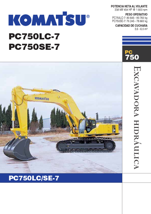 Lánctalpas kotrók Komatsu PC750LC-7