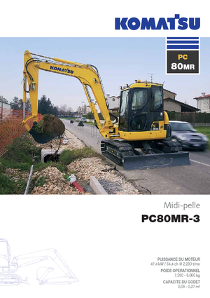 Lánctalpas kotrók Komatsu PC80MR-3