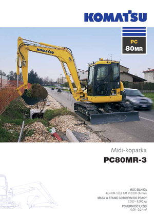 Lánctalpas kotrók Komatsu PC80MR-3