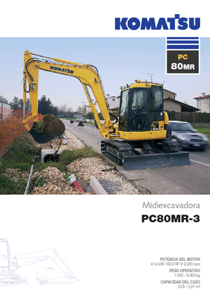 Lánctalpas kotrók Komatsu PC80MR-3